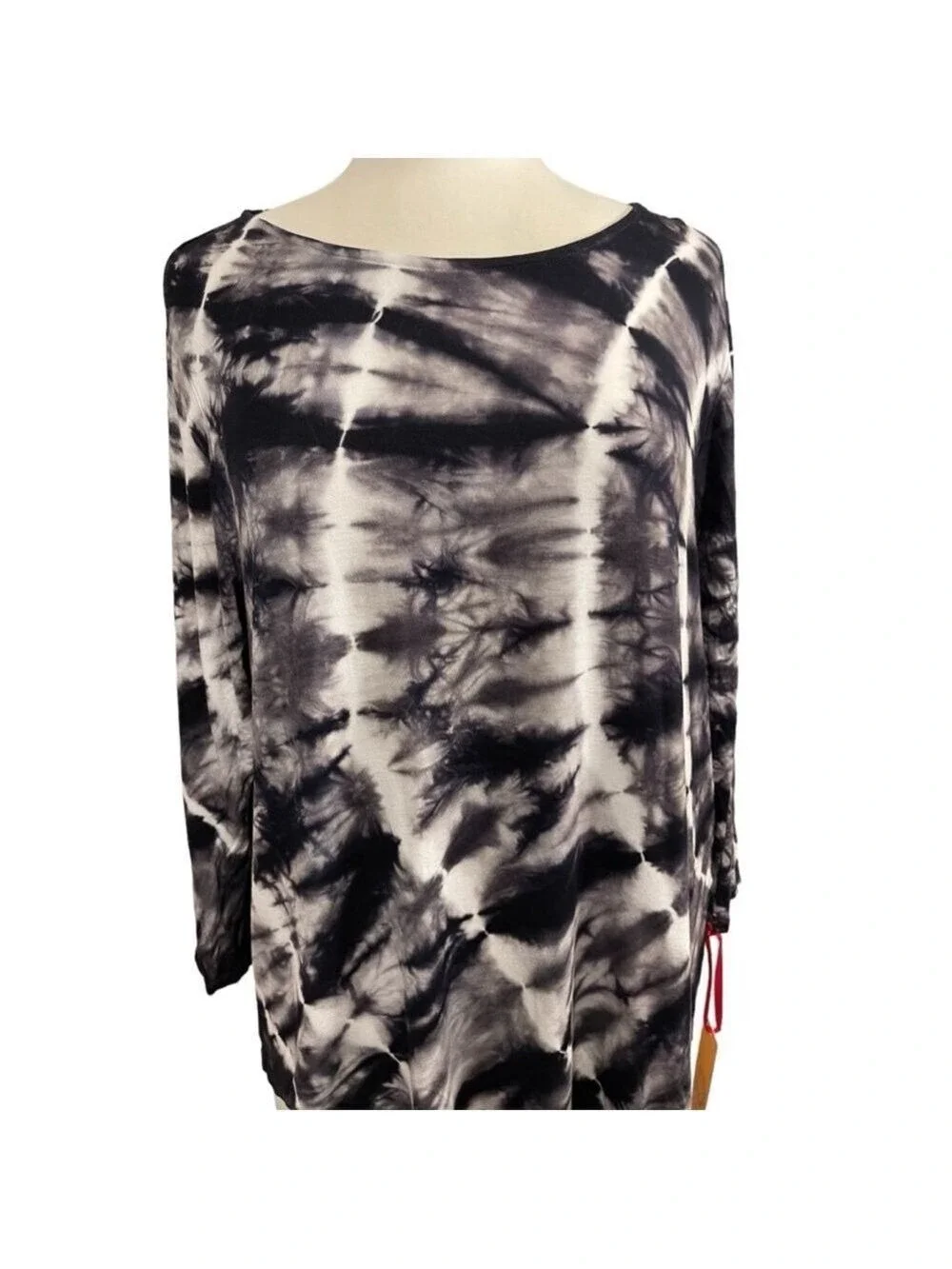 Women's Ruby Rd. Top L Black Tie‎ Dye NWT